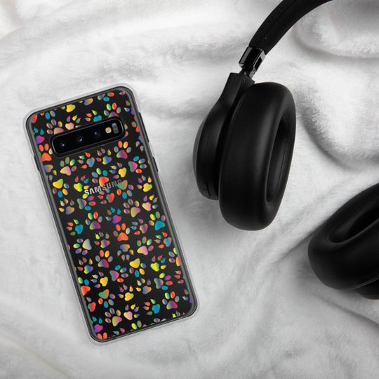 Rainbow Dog Paw Print Capa De Telemóvel Samsung Pata de Cão
