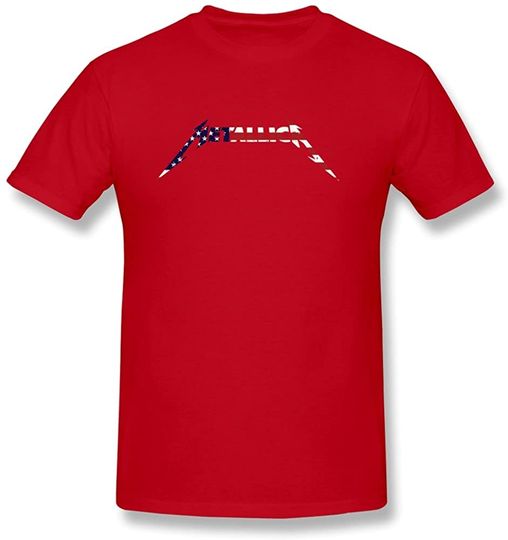 T-Shirt Camiseta Manga Curta Bandeiras Vermelhas Estados Unidos