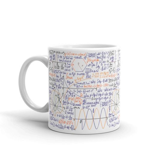 Caneca De Cerâmica Clássica Símbolos Matemáticos