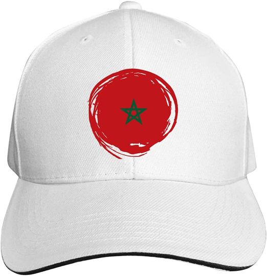 Boné de Beisebol com Bandeira de Marrocos