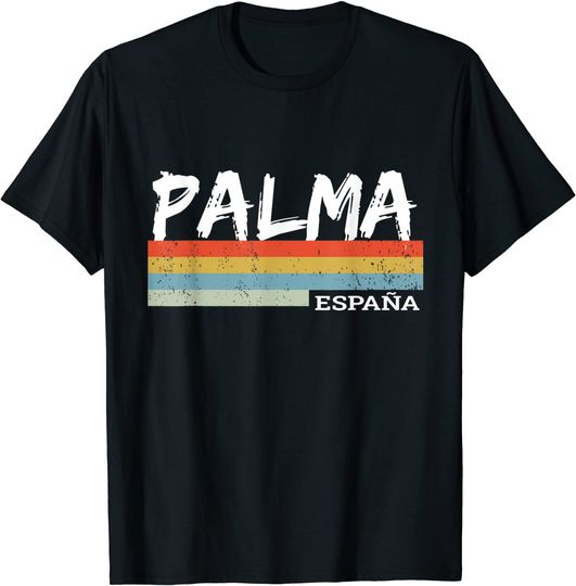 T-Shirt Camiseta Manga Curta Para Homem Mulher Criança Catedral de Palma de Maiorca Espanha