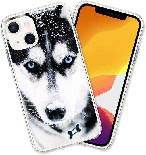 Capas para Iphone Husky No Sob A Neve