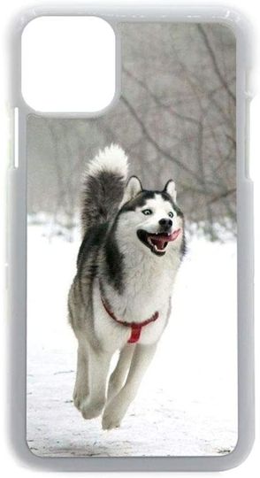 Capas para Iphone Husky Correndo Na Estrada de Neve