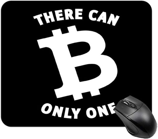 Mouse Pads Bitcoin Texto Branco Só Pode B