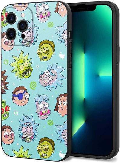 Capa para Iphone com Estampa de Desenhos Animados de Rick e Morty