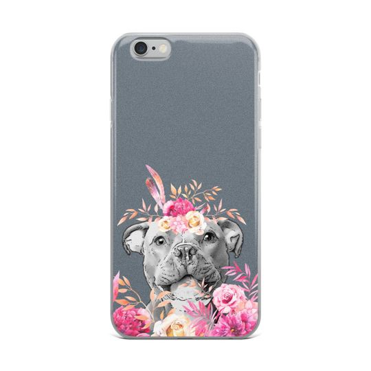 Staffordshire Bull TerrierCapa para iPhone 6/ 6s/ 7/ 7 Plus/ 8/ 8 Plus/ X/ XR/ 11/ 11 Pro/ 11 Pro Max/ 12 Pro/ 12 Pro Max/ 12 Mini/ 13/13 Pro/ 13 Pro Max/ 13 Mini Amstaff