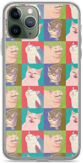 Capa de Telemóvel Estilo Retrô Samsung Meme do Gato