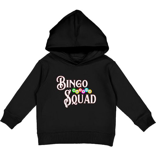 Discover Bingo Squad Bingo Lover Kids Pullover Hoodie