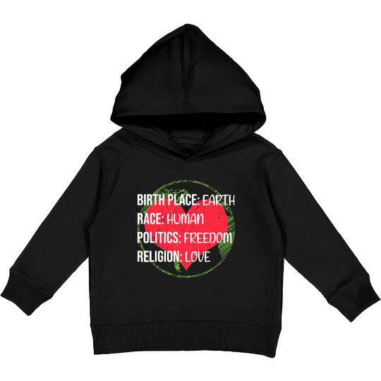 Discover Colorful Peace Proud Humanist Lover Kids Pullover Hoodie