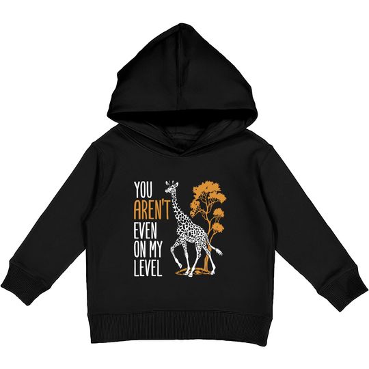 Discover You Aren't Even On My Level Kids Pullover Hoodie
