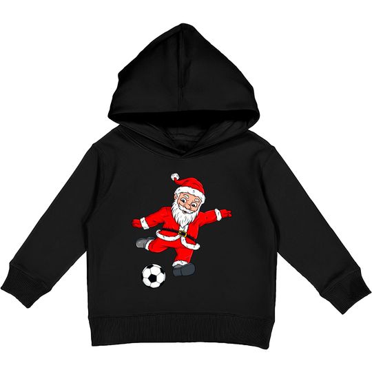 Discover Christmas Santa Claus Soccer Ball Xmas Kids Pullover Hoodie