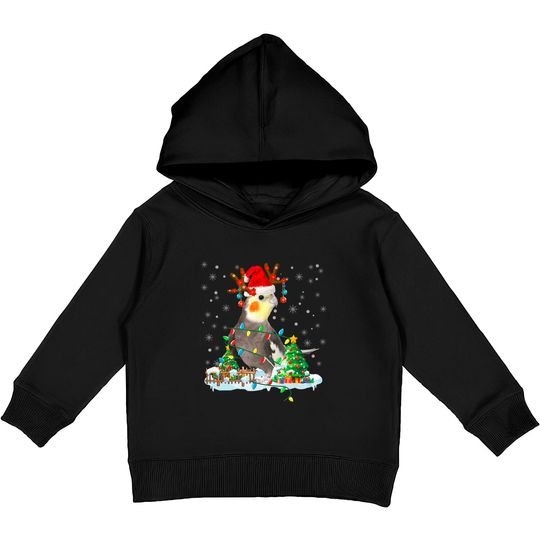 Discover Cute Cockatiel Kids Hoodie for Christmas Fun