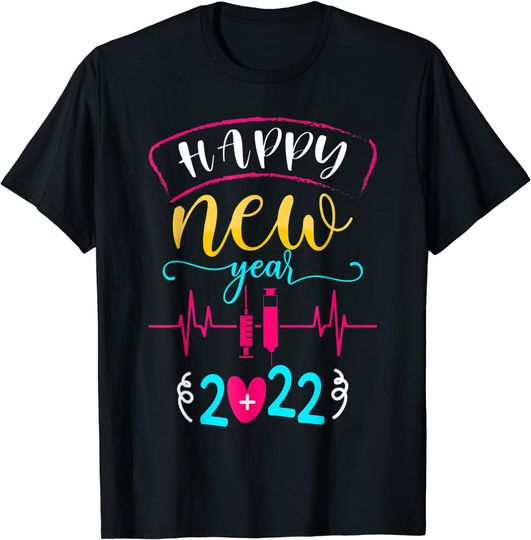 Discover Hello 2022 Nurselife Nurse Life Happy New Year 2022 T-Shirt
