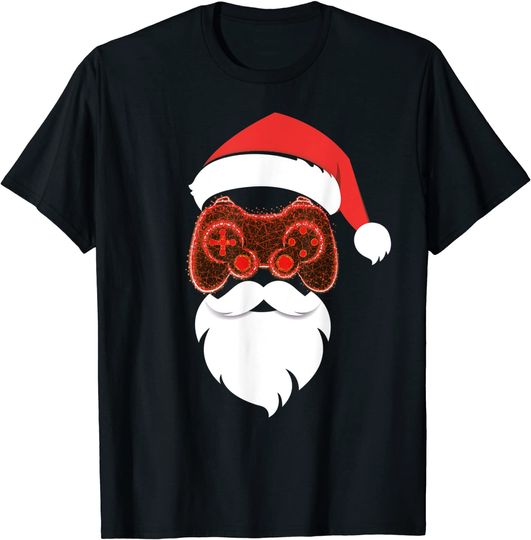 Discover Santa Claus Christmas Gaming T-Shirt