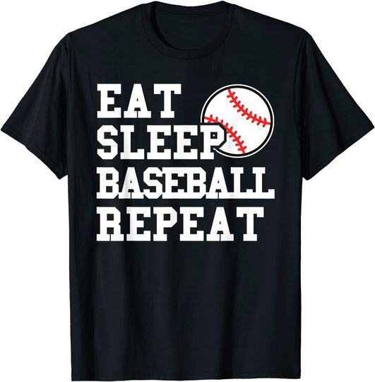 Discover Eat Sleep Baseball Repeat T-Shirt