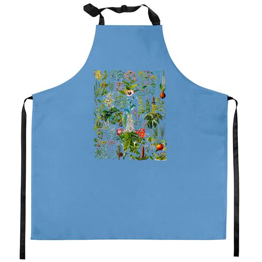 Discover Vintage Flower Gardening Kitchen Apron