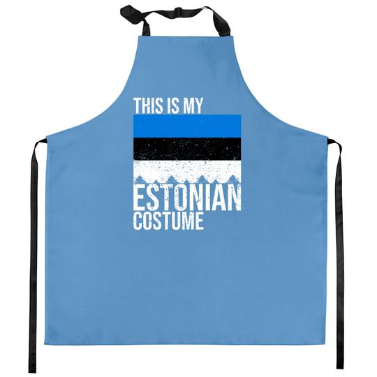 Discover This Is My Estonian Flag Costume For Halloween Kitchen Apron
