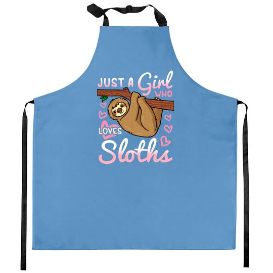 Discover Sloth Girl Kitchen Apron