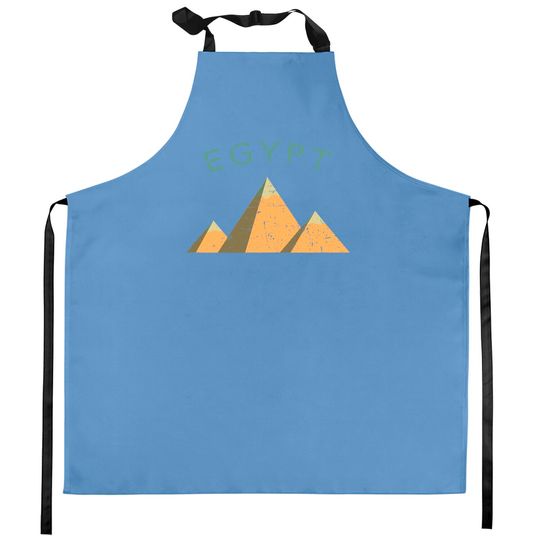 Discover Egypt Pyramids Giza Cairo Distressed Kitchen Apron