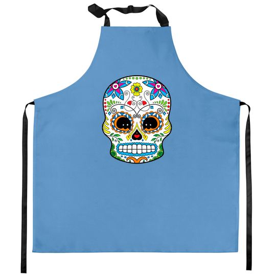 Discover Sugar Skull Day Of The Dead Dia De Los Muertos Halloween Kitchen Apron
