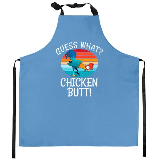 Discover Guess What? Chicken Butt! White Design Kitchen Apron