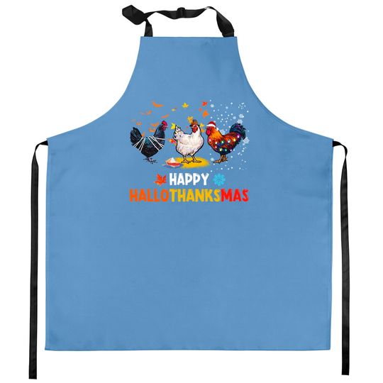 Discover Chicken Halloween Happy Hallothanksmas Autumn Thanksgiving Kitchen Apron