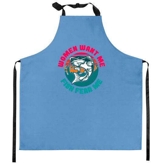 Discover Wants Me Fish Fear Me Classic Kitchen Apron