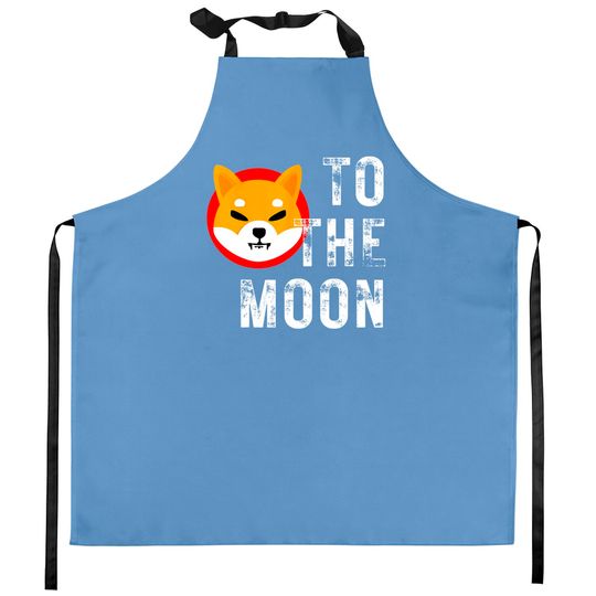 Discover Shiba Inu Coin To The Moon Shib Crypto Kitchen Apron