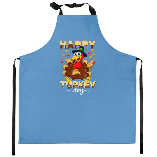 Discover Thanksgiving Holiday Present Happy Turkey Day Kitchen Apron