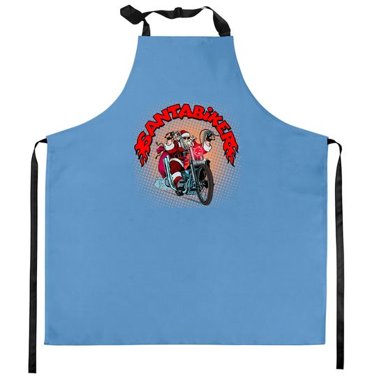 Discover Santabiker Kitchen Apron