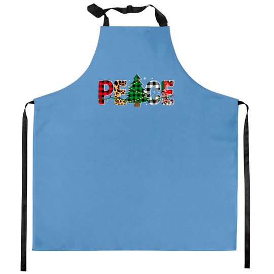 Discover Peace Christmas Believe In Santa Merry Christmas Xmas 2021 Kitchen Apron
