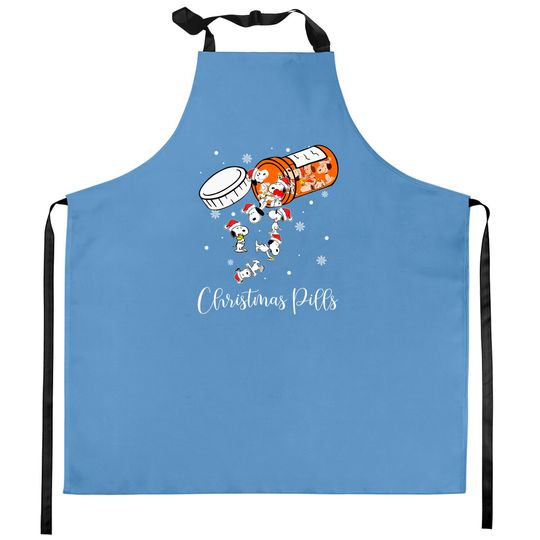 Discover Christmas Pills Kitchen Apron