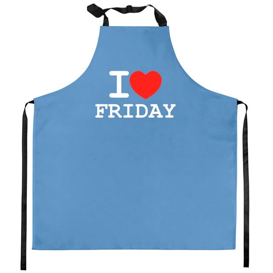Discover I Love Friday Kitchen Apron