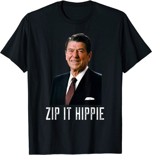Discover I Smell Hippies T-Shirt Vintage Reagan I Smell Commies
