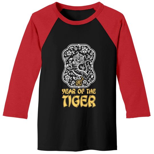 Discover Happy Chinese New Year 2022 Year of The Tiger Zodiac Tiger Baseball Tees