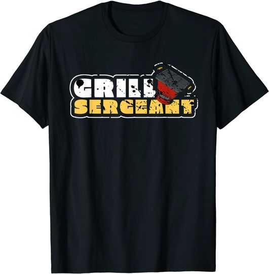 Discover Grill Sergeant Grill Master BBQ Chef Cooking T-Shirt