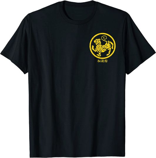 Discover Gold Symbol T-Shirt Pocket Shotokan Tiger Karate Symbol Gold Martial Arts Gift