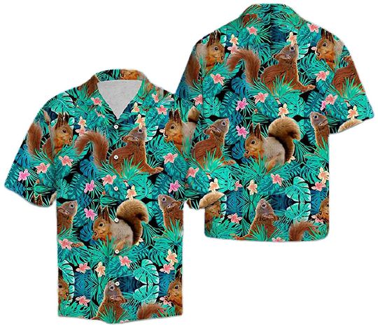 Discover Tropical Hawaii Shirt Cotton Casual Button Down Short Sleeves Hawaiian