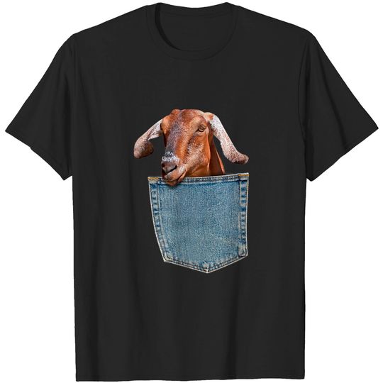 Discover Goat Pocket Baby Goat T-Shirt