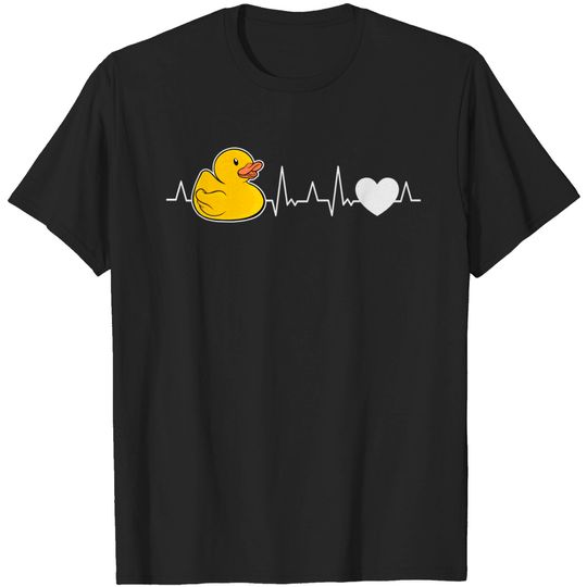 Discover Rubber Duck Heartbeat T-Shirt