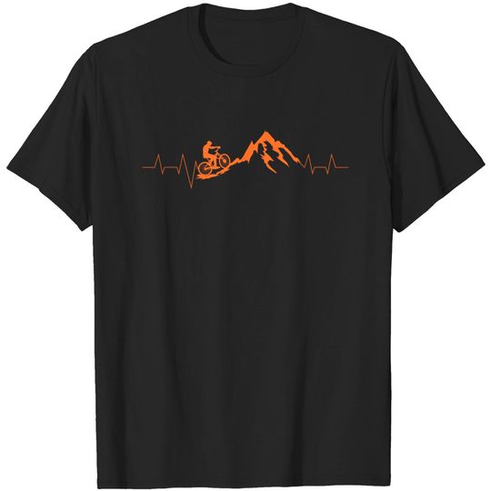 Discover Mountain Bike Heartbeat Shirt | Cute Bike Heartbeat Tee Gift