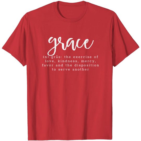 Discover Grace Dictionary Definition Faith Spiritual Christian Jesus T-Shirt