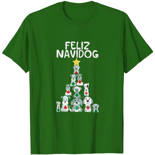 Discover Feliz Navidog Christmas Dog T-Shirt