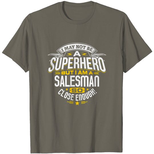 Discover Salesman Idea Professional Superhero Salesmen T-Shirt