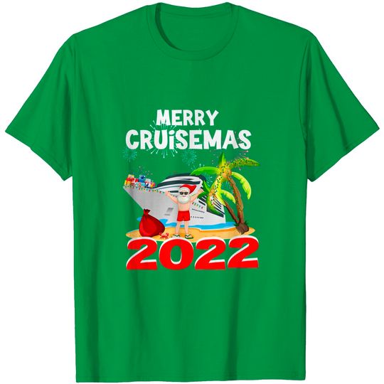 Discover Merry Cruisemas 2021 Christmas Santa Claus Cruise T-Shirt