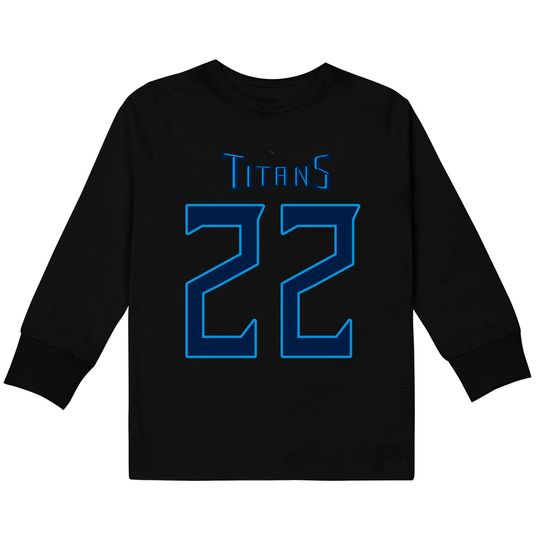 Discover Tennesese Titan Derrick Henry 22 Kids Long Sleeve T-Shirt