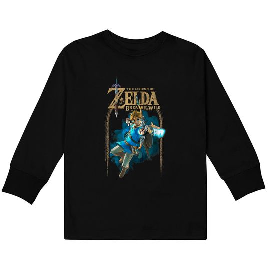 Discover Zelda Breath Of The Wild Link Arch Kids Long Sleeve T-Shirt