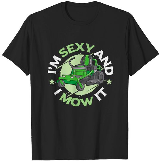 Discover I'm Sexy And I Mow It Landscaping Vintage T-Shirt