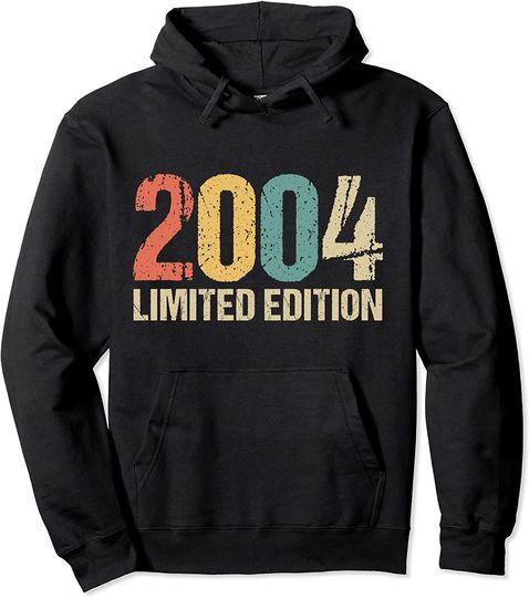 Discover 18th Birthday Boy Girl 18 Years 2004 Funny Gift Pullover Hoodie