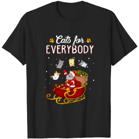 Discover Cats For Everybody Christmas Cute Cat Lover T-shirt